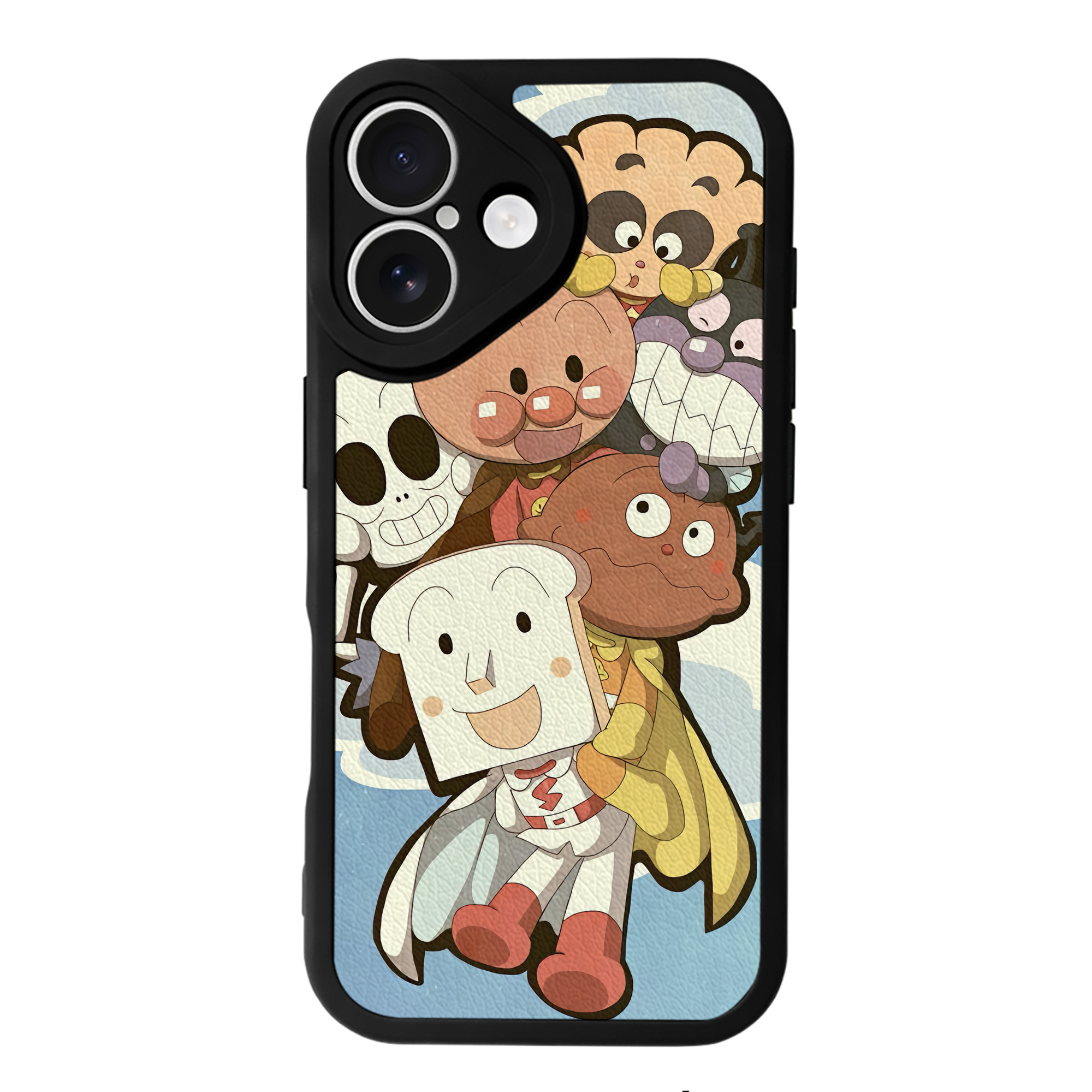 （画像用） アンパンマン Anpanman 【iPhone 16シリーズ対応】シリコンスマホケース（レザー調） 材質：シリコン